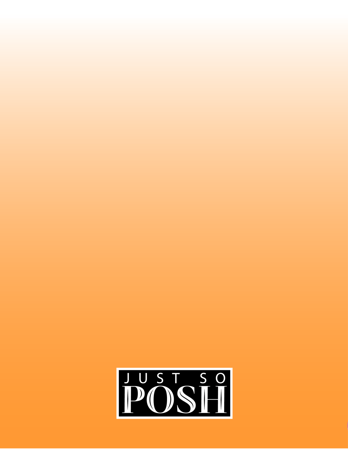 Personalized Easter Notebook V - Easter Basket - Orange Background - Back View