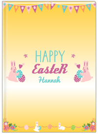 Thumbnail for Personalized Easter Journal II - Easter Bunny - Yellow Background - Front View