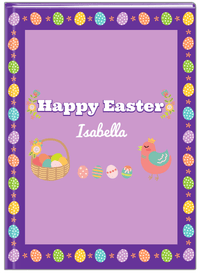 Thumbnail for Personalized Easter Journal VII - Easter Eggs - Purple Background - Front View