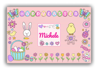 Thumbnail for Personalized Easter Canvas Wrap & Photo Print VI - Easter Bliss - Pink Background - Front View