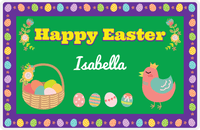 Thumbnail for Personalized Easter Placemat VII - Easter Eggs - Purple Background -  View