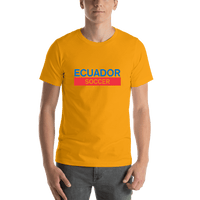 Thumbnail for Ecuador Soccer T-Shirt - Gold - Shirt View