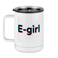 Thumbnail for E-girl Coffee Mug Tumbler with Handle (15 oz) - TikTok Trends - Left View