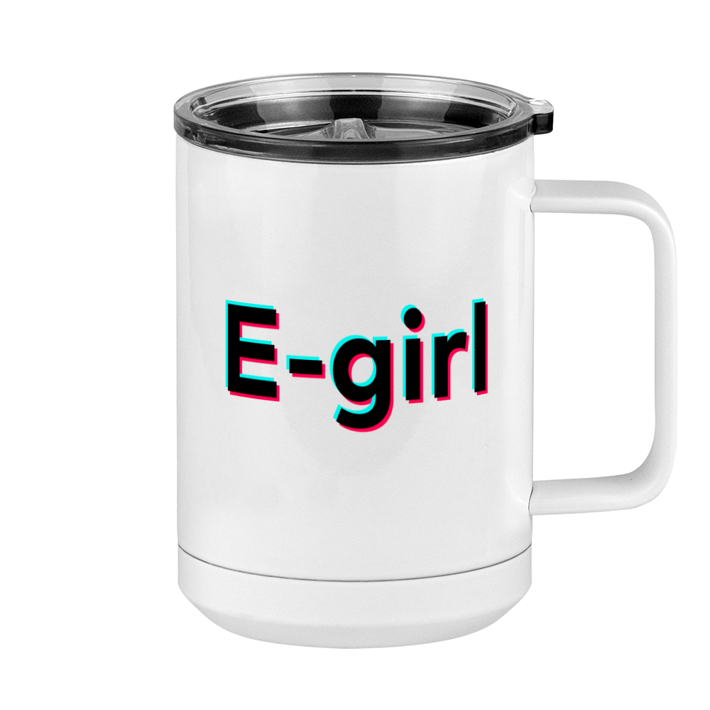 E-girl Coffee Mug Tumbler with Handle (15 oz) - TikTok Trends - Right View
