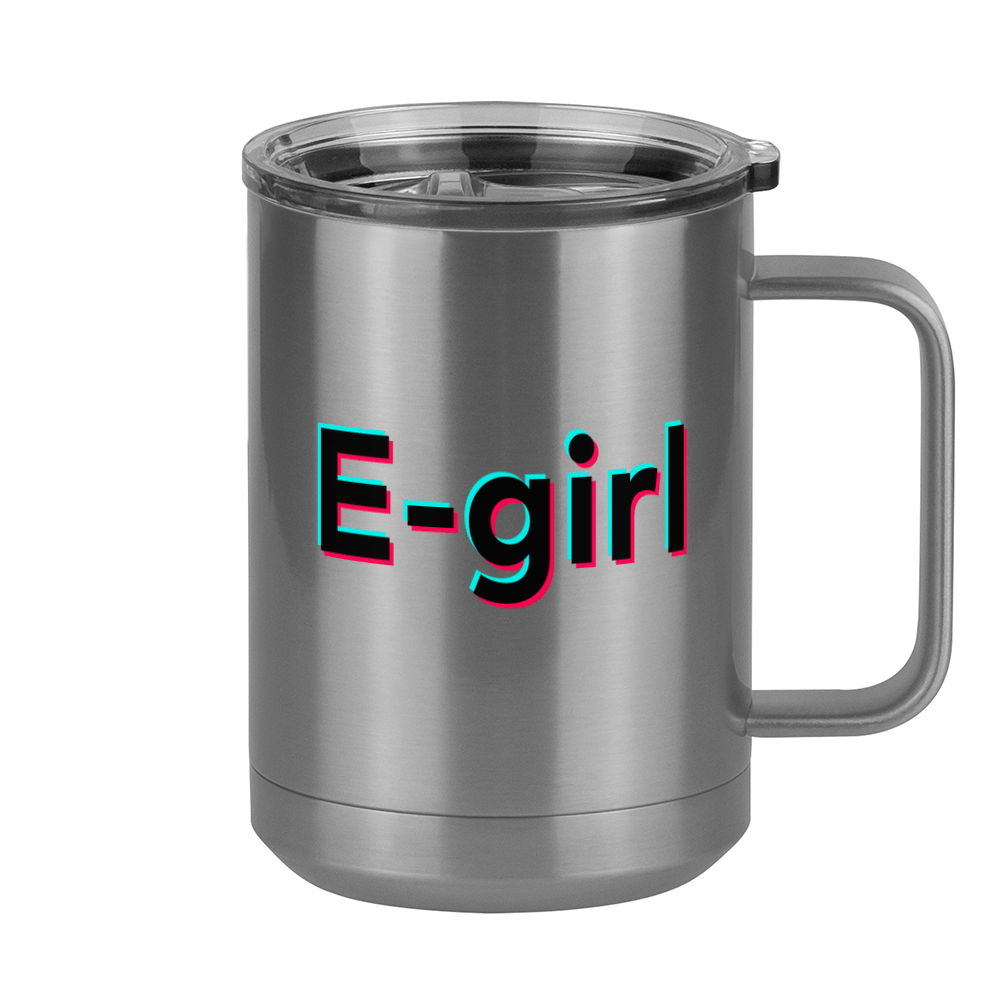 E-girl Coffee Mug Tumbler with Handle (15 oz) - TikTok Trends - Right View