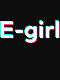 Thumbnail for E-Girl T-Shirt - Black - TikTok Trends - Decorate View