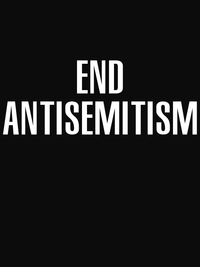 Thumbnail for End Antisemitism T-Shirt - Black - Decorate View