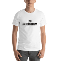 Thumbnail for End Antisemitism T-Shirt - White - Shirt View