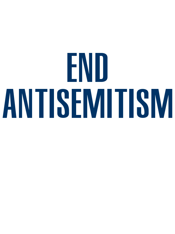 End Antisemitism T-Shirt - White - Decorate View