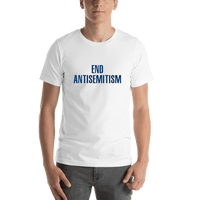 Thumbnail for End Antisemitism T-Shirt - White - Shirt View