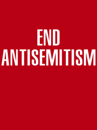 Thumbnail for End Antisemitism T-Shirt - Red - Decorate View