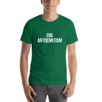 Thumbnail for End Antisemitism T-Shirt - Green - Shirt View