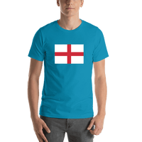 Thumbnail for England Flag T-Shirt - Teal - Shirt View