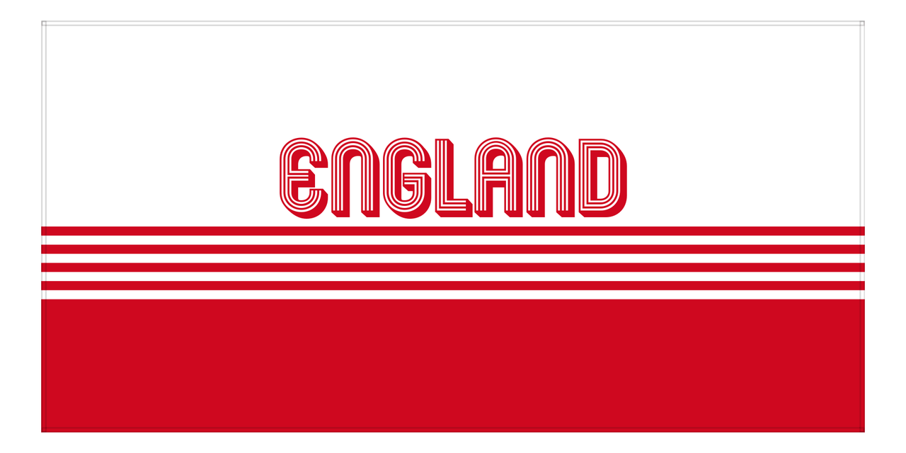 Personalized England Beach Towel - Front View