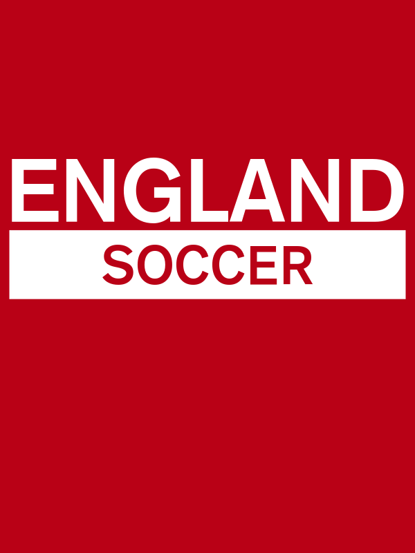 England Soccer T-Shirt - Red - Decorate View