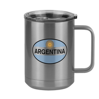 Thumbnail for Euro Oval Coffee Mug Tumbler with Handle (15 oz) - Argentina - Right View
