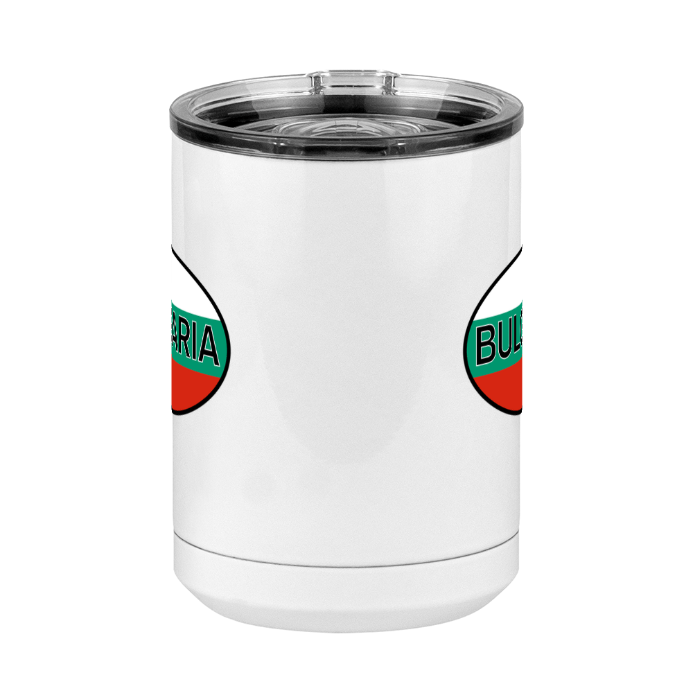 Euro Oval Coffee Mug Tumbler with Handle (15 oz) - Bulgaria - Front View