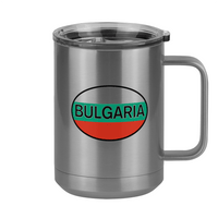 Thumbnail for Euro Oval Coffee Mug Tumbler with Handle (15 oz) - Bulgaria - Right View