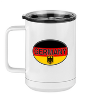 Thumbnail for Euro Oval Coffee Mug Tumbler with Handle (15 oz) - Germany - Left View