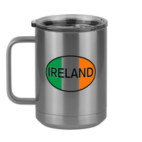 Thumbnail for Euro Oval Coffee Mug Tumbler with Handle (15 oz) - Ireland - Left View