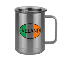 Thumbnail for Euro Oval Coffee Mug Tumbler with Handle (15 oz) - Ireland - Right View