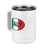 Thumbnail for Euro Oval Coffee Mug Tumbler with Handle (15 oz) - Italy - Front Left View
