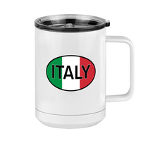 Thumbnail for Euro Oval Coffee Mug Tumbler with Handle (15 oz) - Italy - Right View