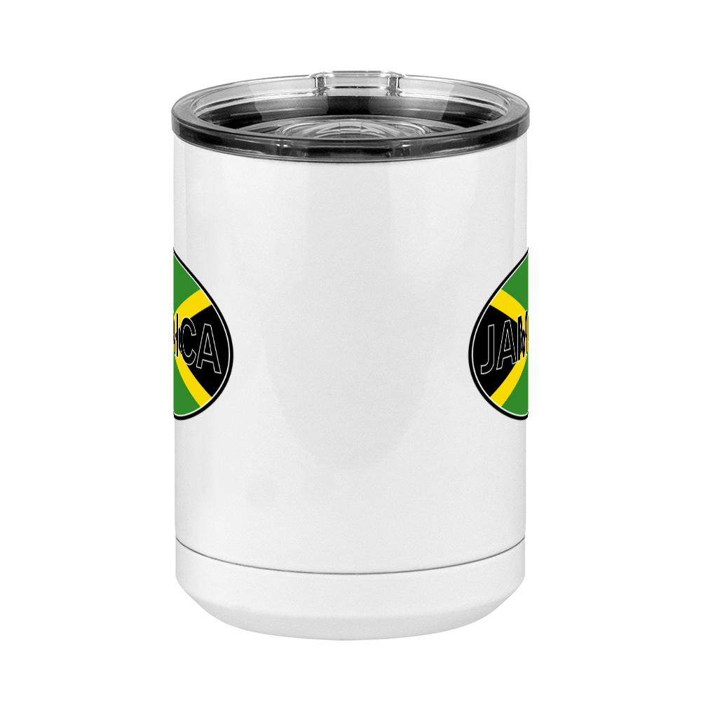 Euro Oval Coffee Mug Tumbler with Handle (15 oz) - Jamaica - Front View