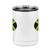 Thumbnail for Euro Oval Coffee Mug Tumbler with Handle (15 oz) - Jamaica - Front View