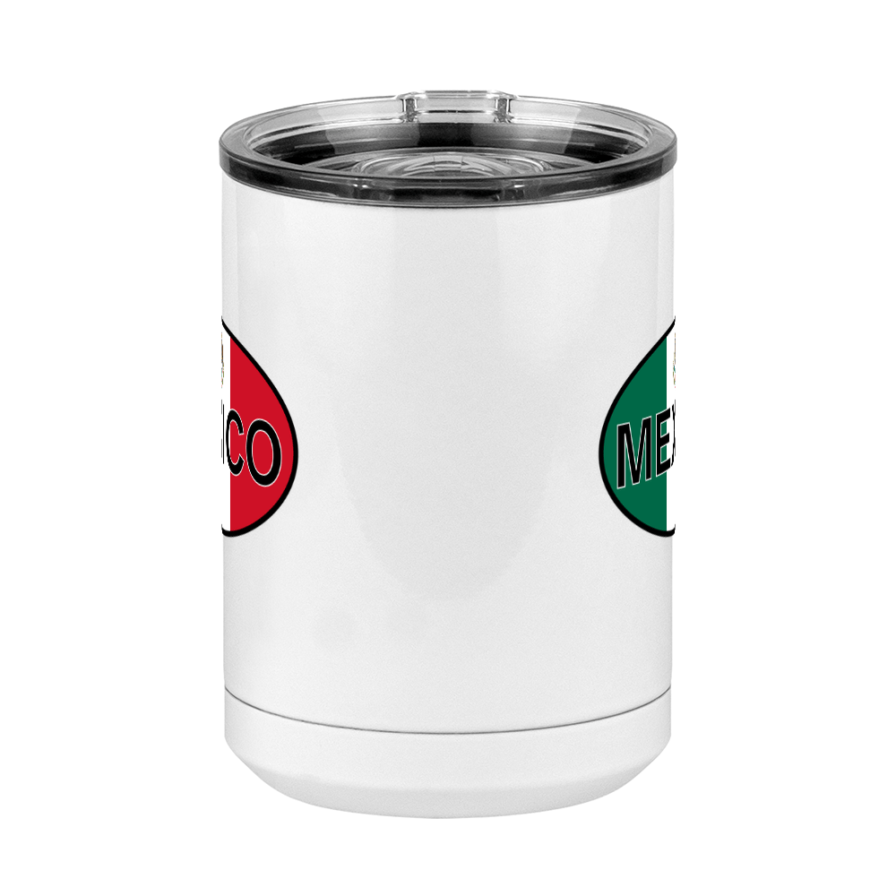 Euro Oval Coffee Mug Tumbler with Handle (15 oz) - Mexico - Front View