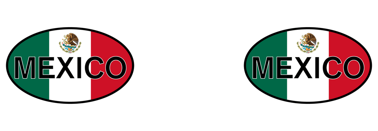 Euro Oval Coffee Mug Tumbler with Handle (15 oz) - Mexico - Graphic View