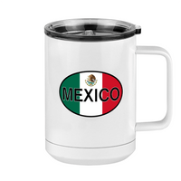 Thumbnail for Euro Oval Coffee Mug Tumbler with Handle (15 oz) - Mexico - Right View