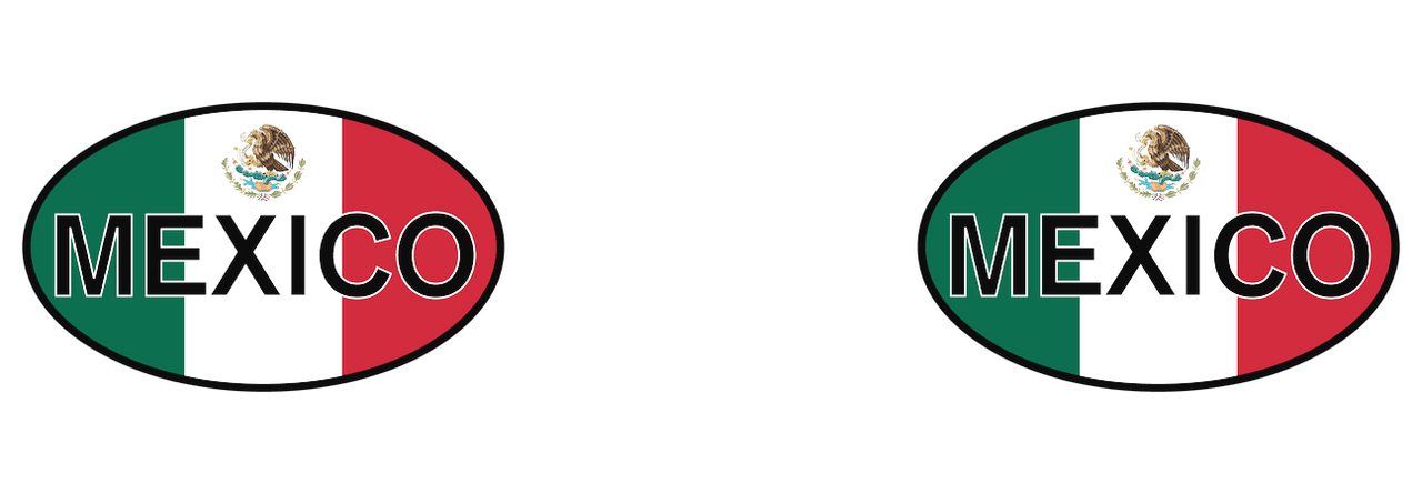 Euro Oval Coffee Mug Tumbler with Handle (15 oz) - Mexico - Graphic View