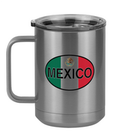 Thumbnail for Euro Oval Coffee Mug Tumbler with Handle (15 oz) - Mexico - Left View