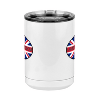 Thumbnail for Euro Oval Coffee Mug Tumbler with Handle (15 oz) - United Kingdom - Front View