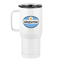 Thumbnail for Euro Oval Travel Coffee Mug Tumbler with Handle (20 oz) - Argentina - Left View
