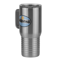 Thumbnail for Euro Oval Travel Coffee Mug Tumbler with Handle (20 oz) - Argentina - Front Left View