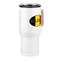 Thumbnail for Euro Oval Travel Coffee Mug Tumbler with Handle (20 oz) - Belgium - Front Right View