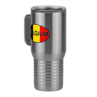 Thumbnail for Euro Oval Travel Coffee Mug Tumbler with Handle (20 oz) - Belgium - Front Left View