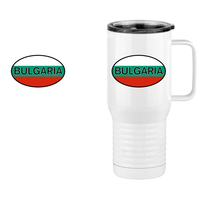 Thumbnail for Euro Oval Travel Coffee Mug Tumbler with Handle (20 oz) - Bulgaria - Design View