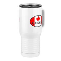 Thumbnail for Euro Oval Travel Coffee Mug Tumbler with Handle (20 oz) - Canada - Front Right View
