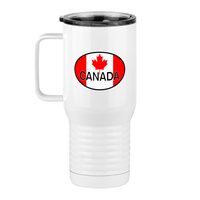 Thumbnail for Euro Oval Travel Coffee Mug Tumbler with Handle (20 oz) - Canada - Left View