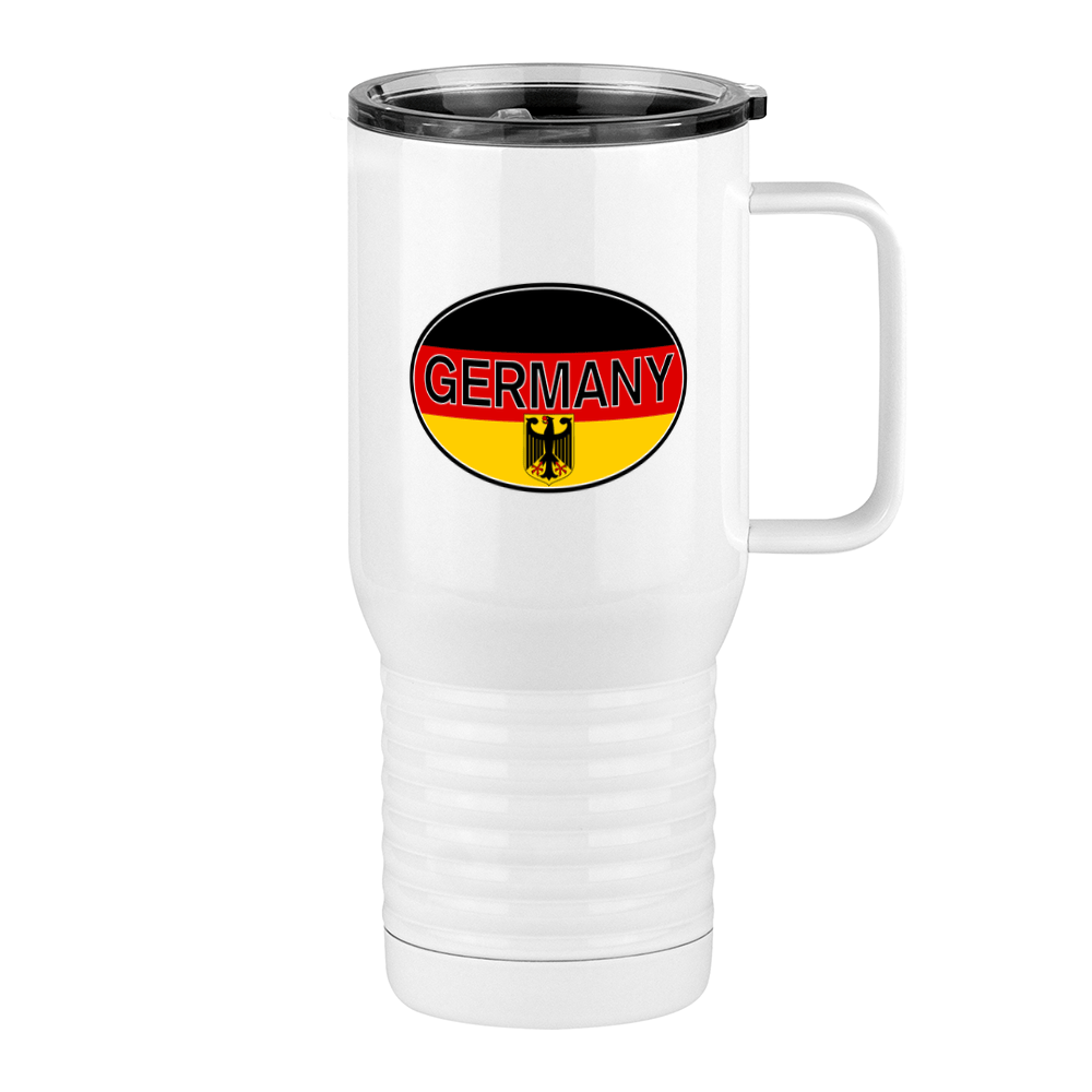 Euro Oval Travel Coffee Mug Tumbler with Handle (20 oz) - Germany - Right View
