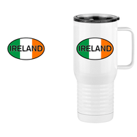 Thumbnail for Euro Oval Travel Coffee Mug Tumbler with Handle (20 oz) - Ireland - Design View