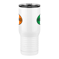 Thumbnail for Euro Oval Travel Coffee Mug Tumbler with Handle (20 oz) - Ireland - Front View