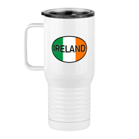 Thumbnail for Euro Oval Travel Coffee Mug Tumbler with Handle (20 oz) - Ireland - Left View