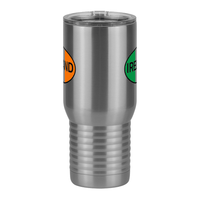 Thumbnail for Euro Oval Travel Coffee Mug Tumbler with Handle (20 oz) - Ireland - Front View
