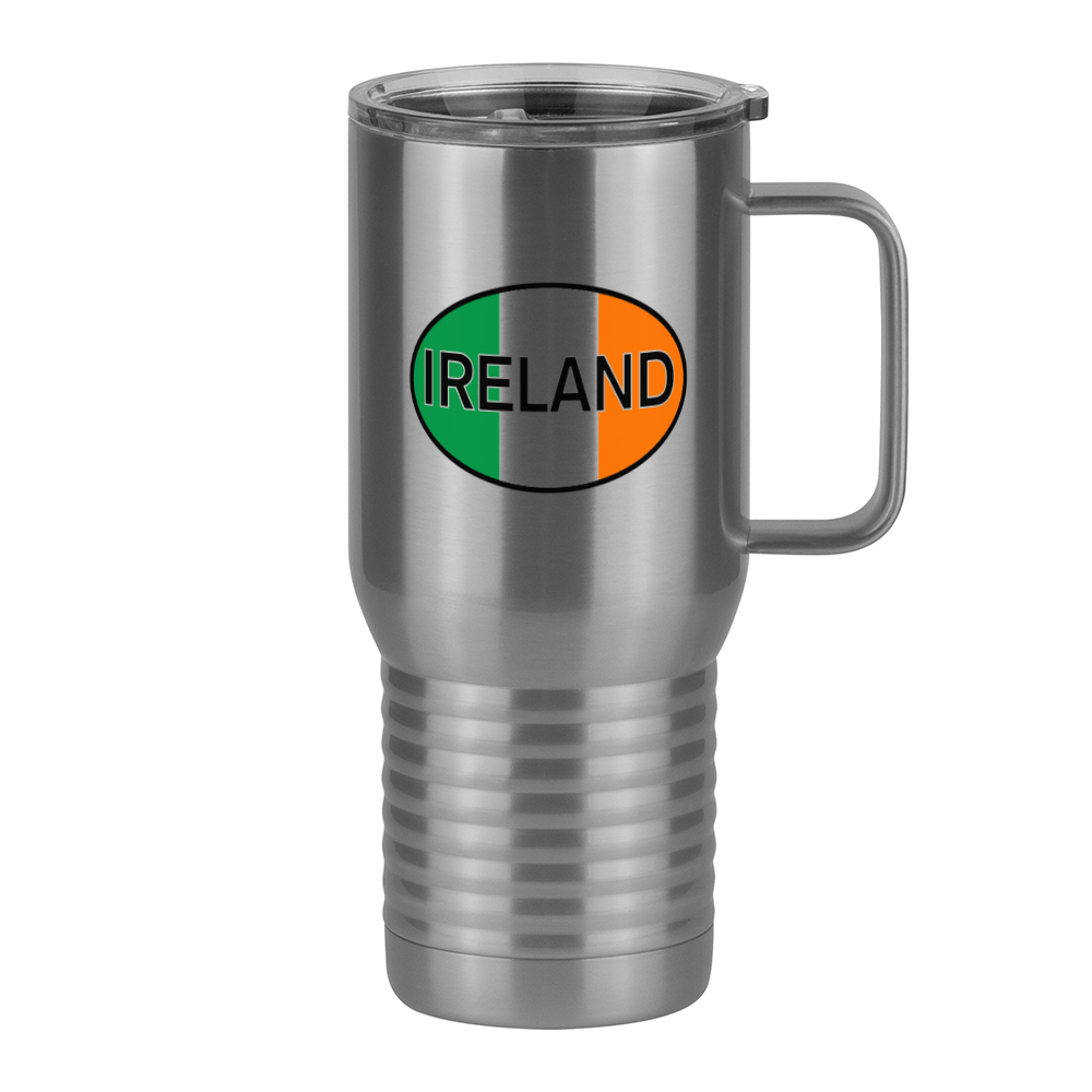 Euro Oval Travel Coffee Mug Tumbler with Handle (20 oz) - Ireland - Right View