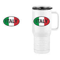 Thumbnail for Euro Oval Travel Coffee Mug Tumbler with Handle (20 oz) - Italy - Design View