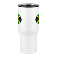 Thumbnail for Euro Oval Travel Coffee Mug Tumbler with Handle (20 oz) - Jamaica - Front View